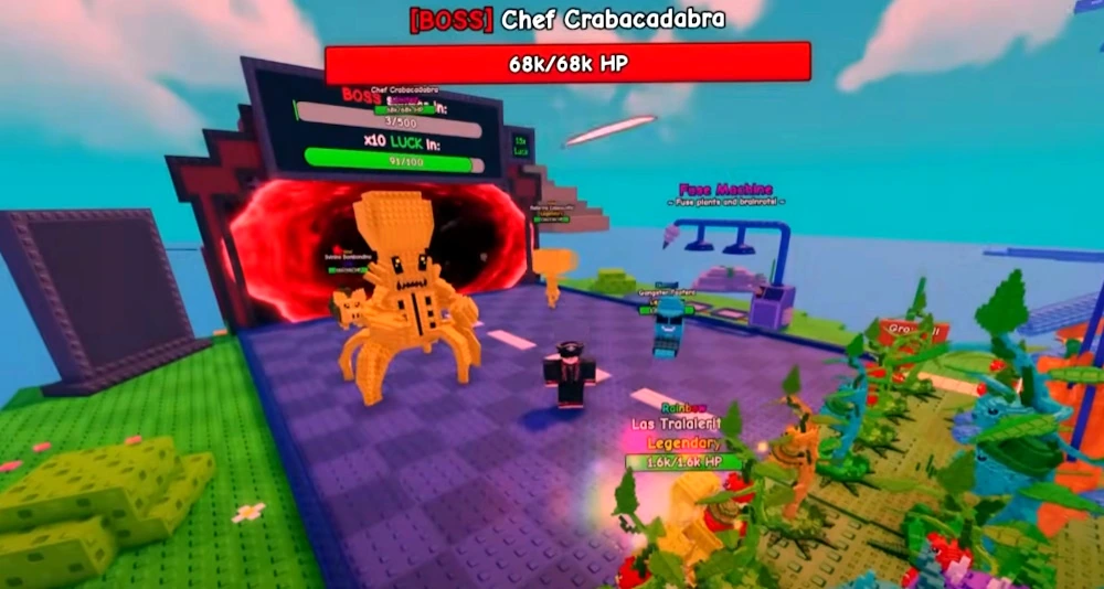 Chef Cabracadabra boss standing in the arena